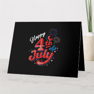 Happy 4th of July Cool Independence Day Patriotic Card