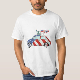 Happy 4th of July Fiat 500 T-Shirt