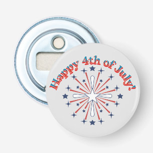 Happy 4th of July Fireworks Bottle Opener