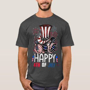 Happy 4th Of July Fireworks Celebrating USA Indepe T-Shirt
