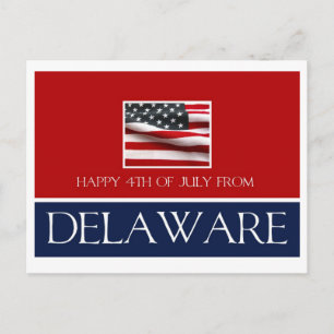 happy 4th of July from delaware Postcard