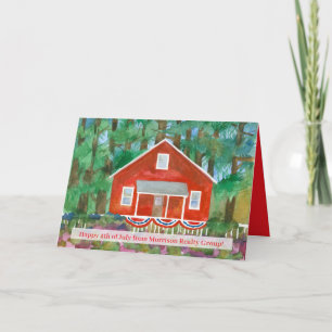 Happy 4th of July from Realtor Red House Custom Card