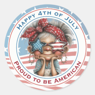 Happy 4th of July Grandma Sticker