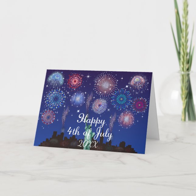 Happy 4th of July in New York Card (Front)
