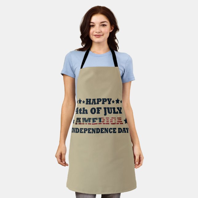 Happy 4th of july independence day America Apron (Worn)