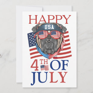 Happy 4th of July Independence Day America party  Card
