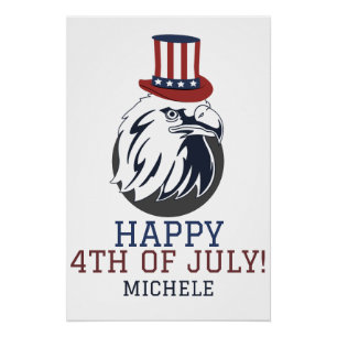 Happy 4th of July Independence Day America party Poster