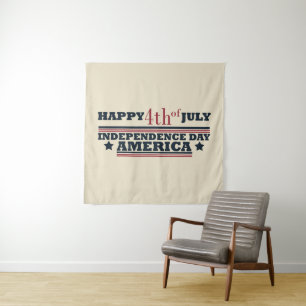 Happy 4th of july independence day America Tapestry