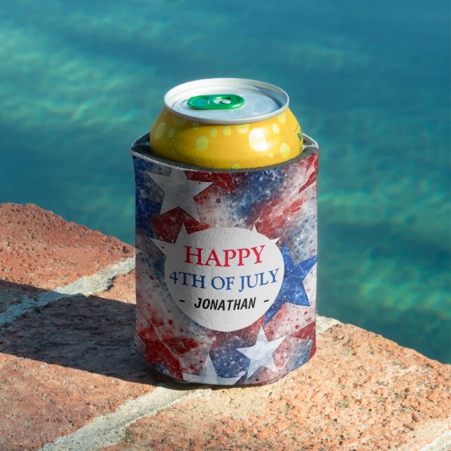 Happy 4Th Of July Independence Day American Can Cooler (In Situ Pool)