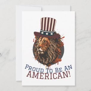 Happy 4th of July Independence Day American party  Holiday Card