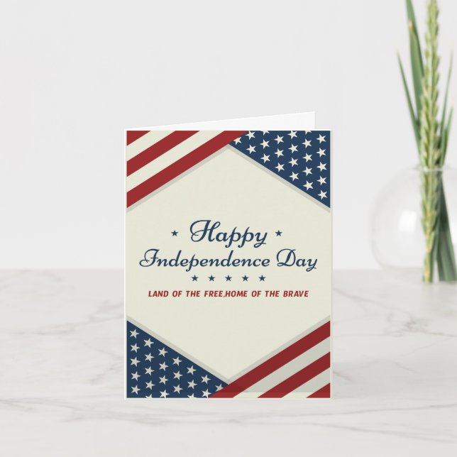 Happy 4th of july independence day card (Front)