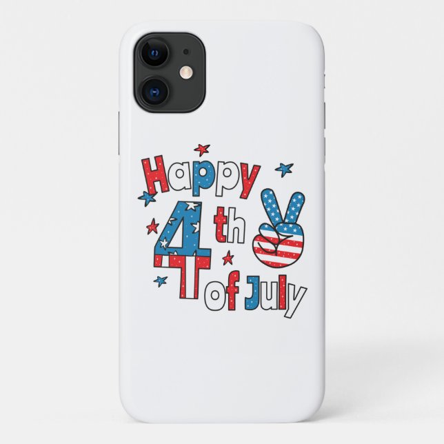Happy 4th of July Independence Day Case-Mate iPhone Case (Back)