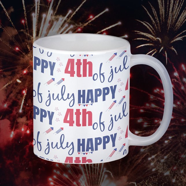 Happy 4th of July Independence Day Coffee Mug (Creator Uploaded)