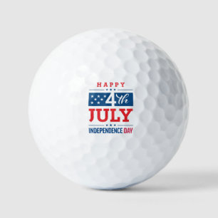Happy 4th of July Independence Day  Golf Balls