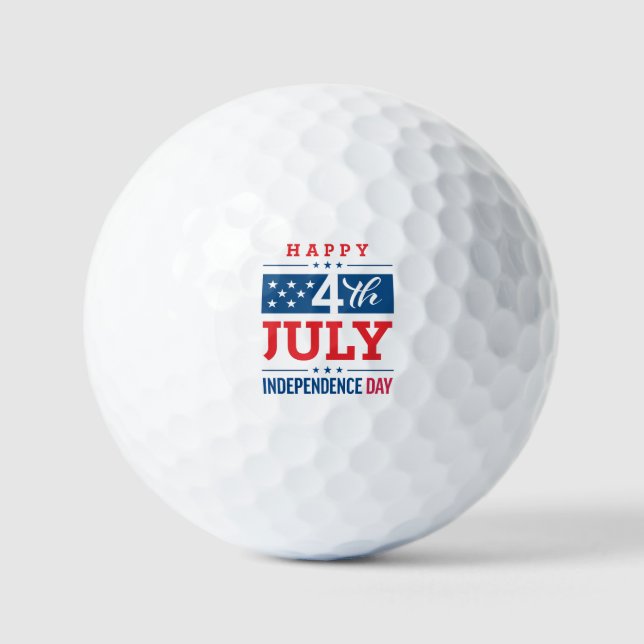 Happy 4th of July Independence Day  Golf Balls (Front)
