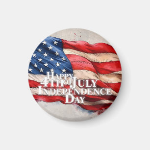 Happy 4th of July - Independence Day Magnet