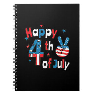 Happy 4th of July Independence Day Notebook
