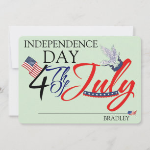 Happy 4th of July Independence Day party  Card