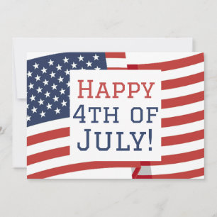 Happy 4th of July Independence Day party Card