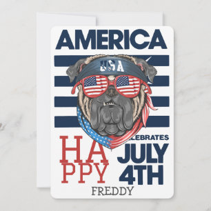 Happy 4th of July Independence Day party  Card