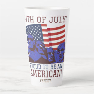 Happy 4th of July Independence Day party Latte Mug