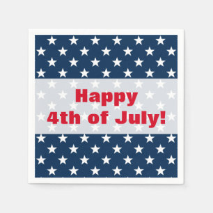 Happy 4th of July  Independence Day party napkins