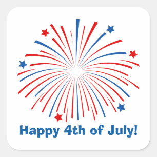 Happy 4th of july Independence Day party stickers