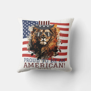 Happy 4th of July Independence Day party  Throw Pillow