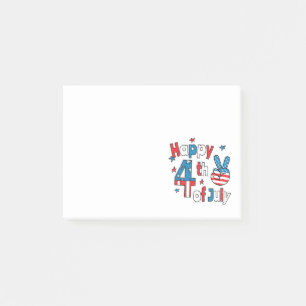 Happy 4th of July Independence Day Post-it Notes