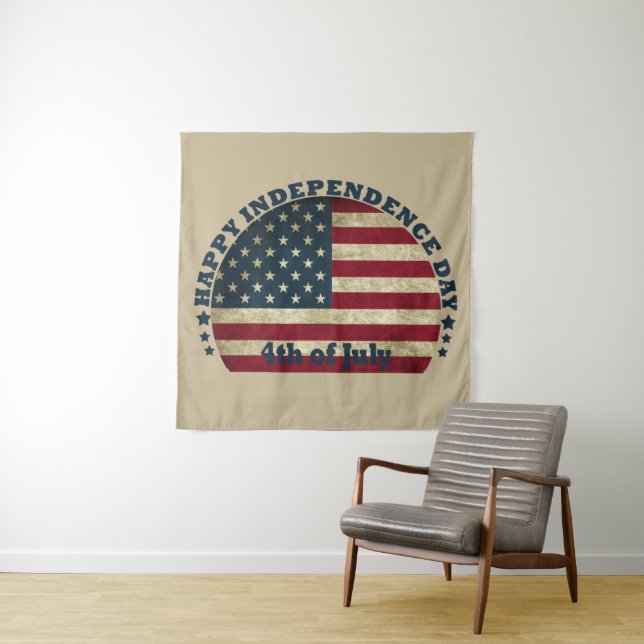 Happy 4th of july independence day tapestry (In Situ)
