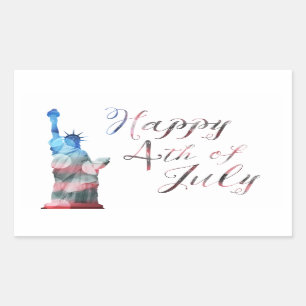 Happy 4th of July (liberty bokeh) Sticker
