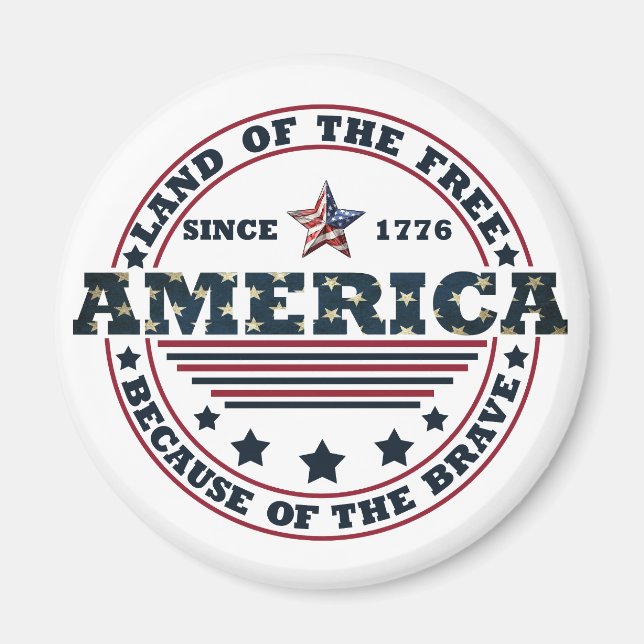 Happy 4th of july magnet (Front)
