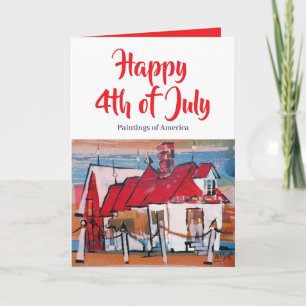 Happy 4th Of July Mt. Vernon Row Card