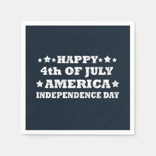Happy 4th of july napkin