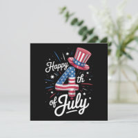 Happy 4th Of July Patriotic American Flag USA
