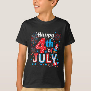 Happy 4th Of July Patriotic American Flag Usa Men T-Shirt