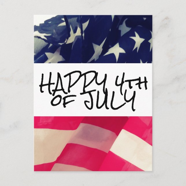 HAPPY 4th of JULY Postcard (Front)