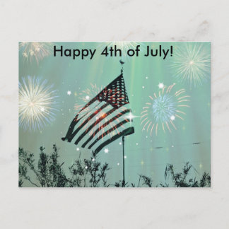 Happy 4th of July! Postcard