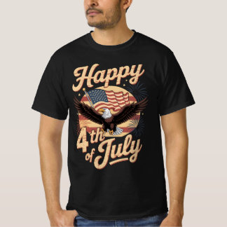Happy 4th of July Retro Eagle T-Shirt – Vintage