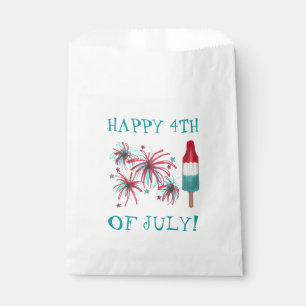 Happy 4th of July Rocket Pop Fireworks USA Favour Bag