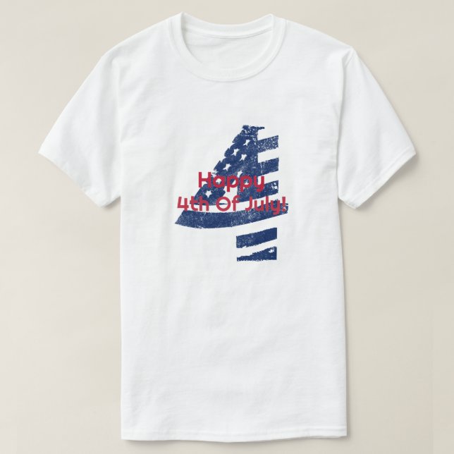 Happy 4th of July! T-Shirt (Design Front)