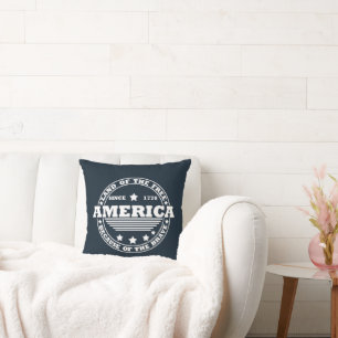Happy 4th of july throw pillow