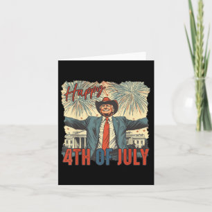 Happy 4th Of July Trump Independence Day  Card