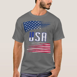 Happy 4th Of July USA Flag Patriotic Men Women Kid T-Shirt