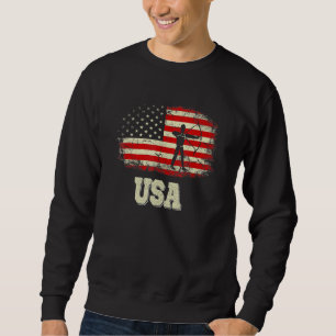 Happy 4th Of July Usa Flag Team Archery Sweatshirt