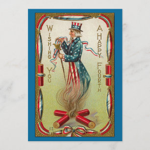 Happy 4th of July ! Vintage Art Card