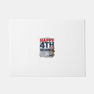 Happy 4th of July Vintage Patriotic Shirt Design_1 Doormat
