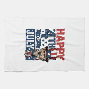 Happy 4th Of July Vintage Patriotic Uncle Shirt_1 Kitchen Towel