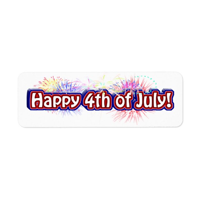 Happy 4th of July w/Fireworks (Front)