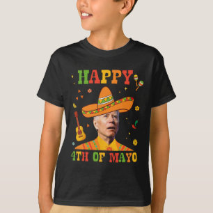 Happy 4th Of Mayo Funny Joe Biden Confused Cinco D T-Shirt